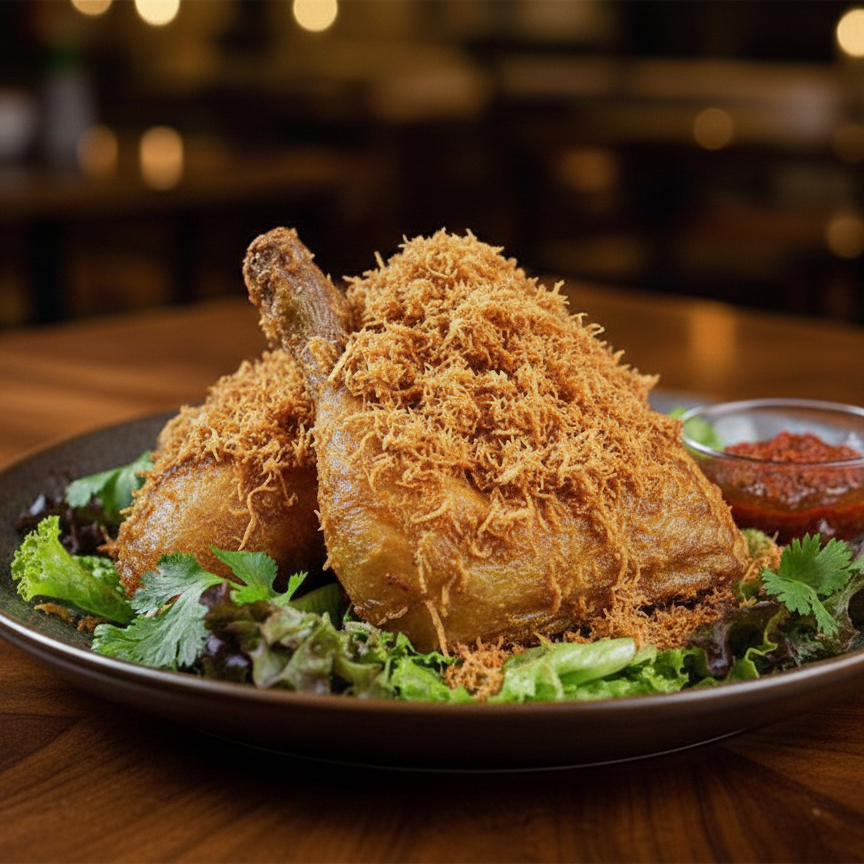 Ayam Goreng Srundeng Kelapa Khas Jawa