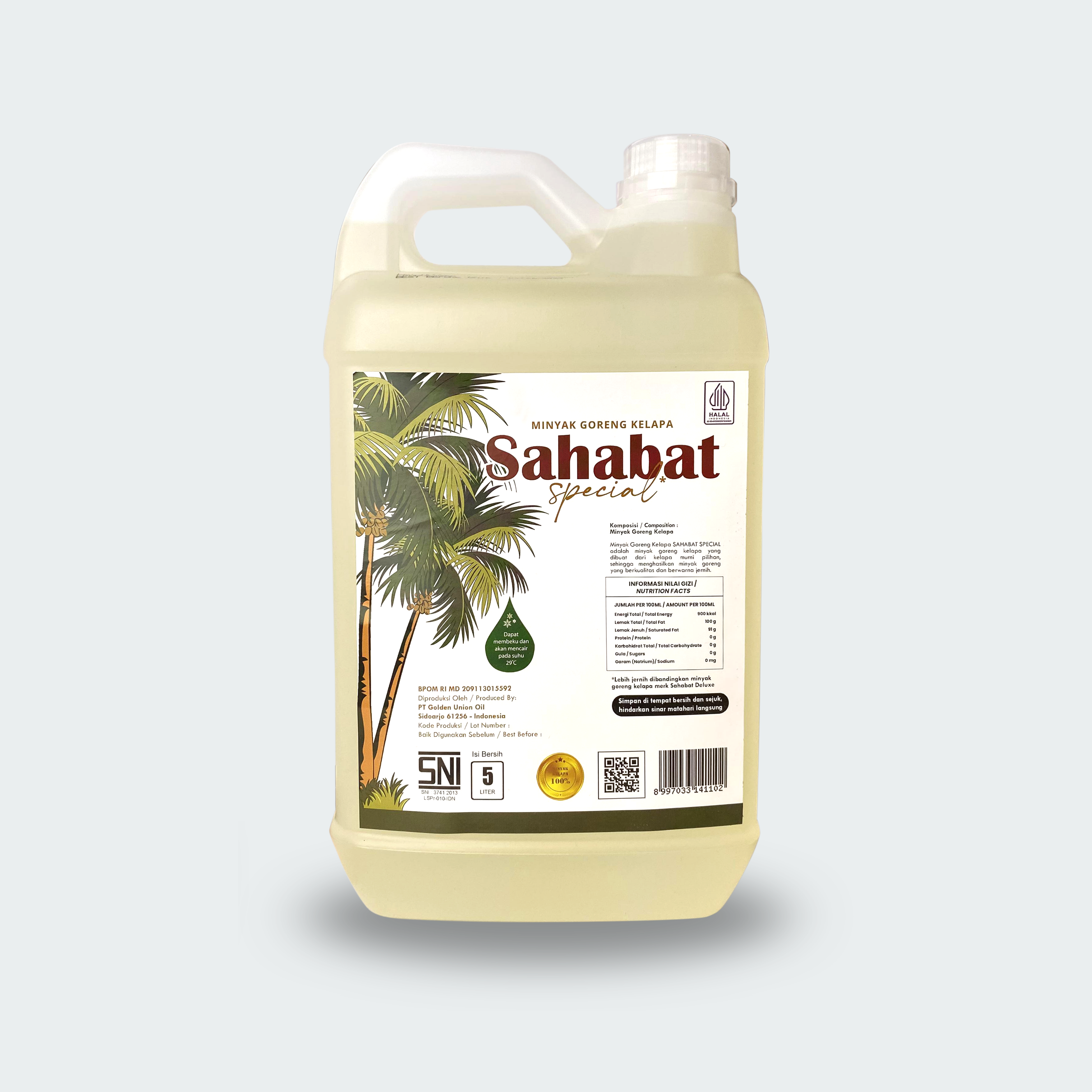 Coconut Cooking Oil 5L Jerry Can