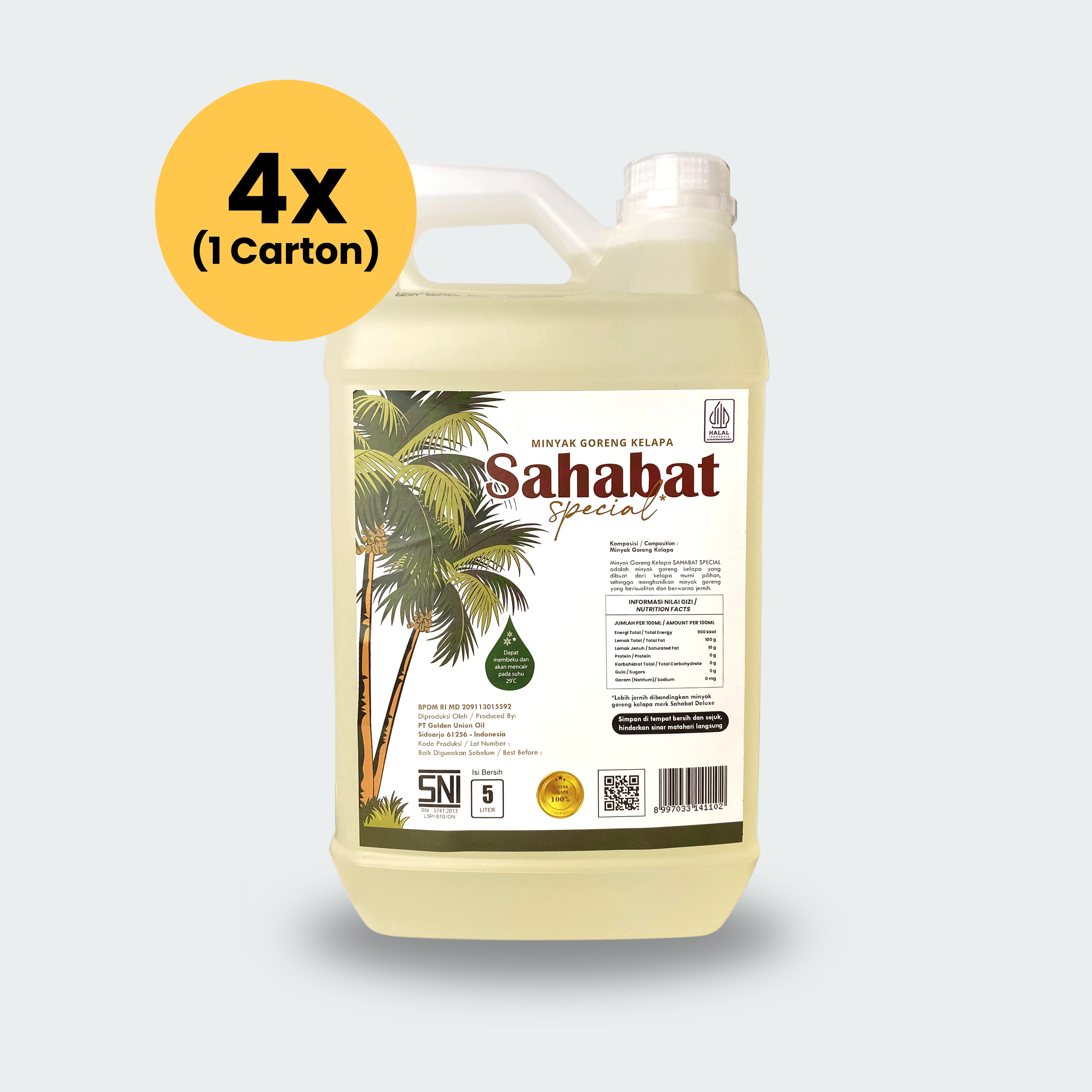 Coconut Cooking Oil 5L Jerry Can