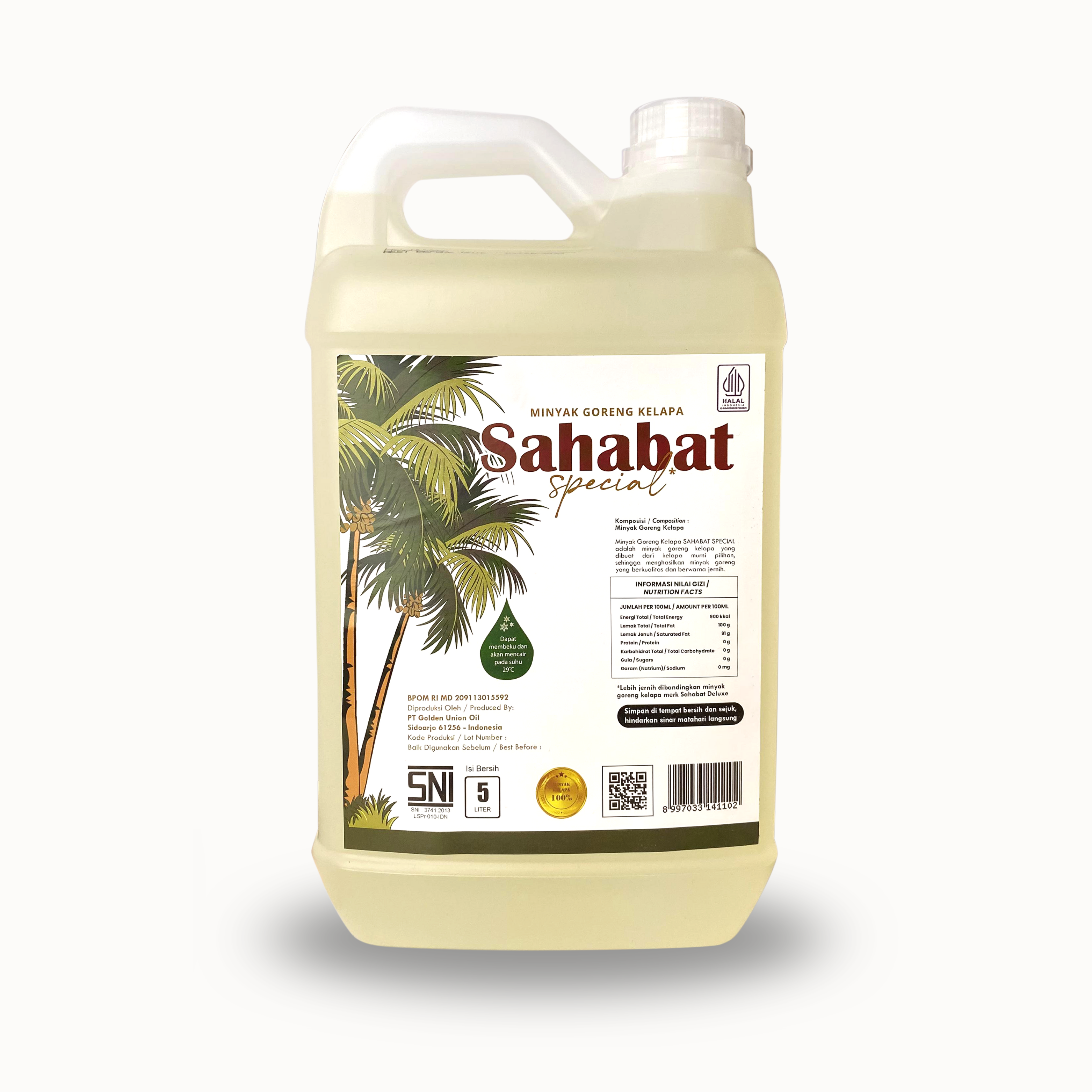 Coconut Cooking Oil 5L Jerry Can