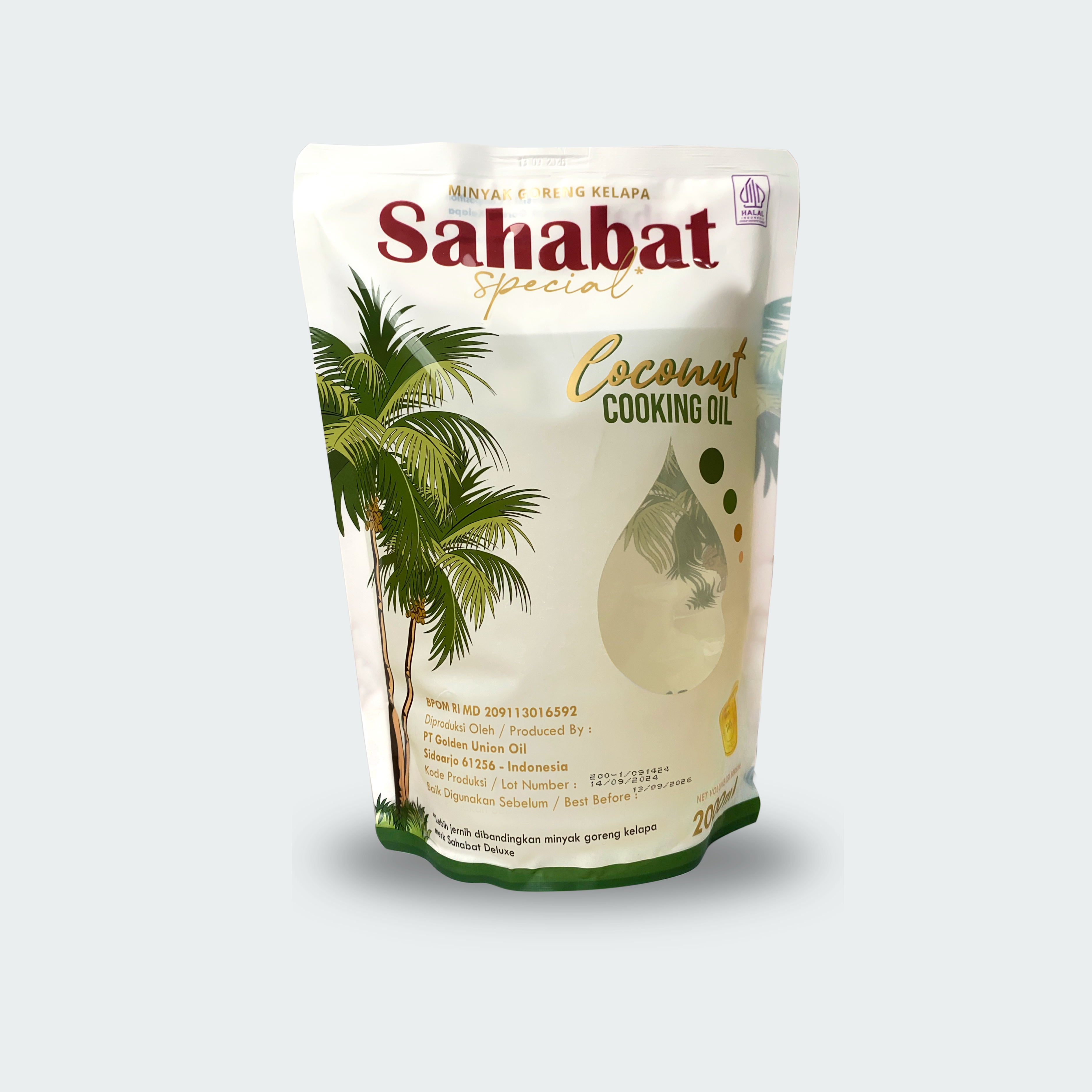 Coconut Cooking Oil 2L Pouch