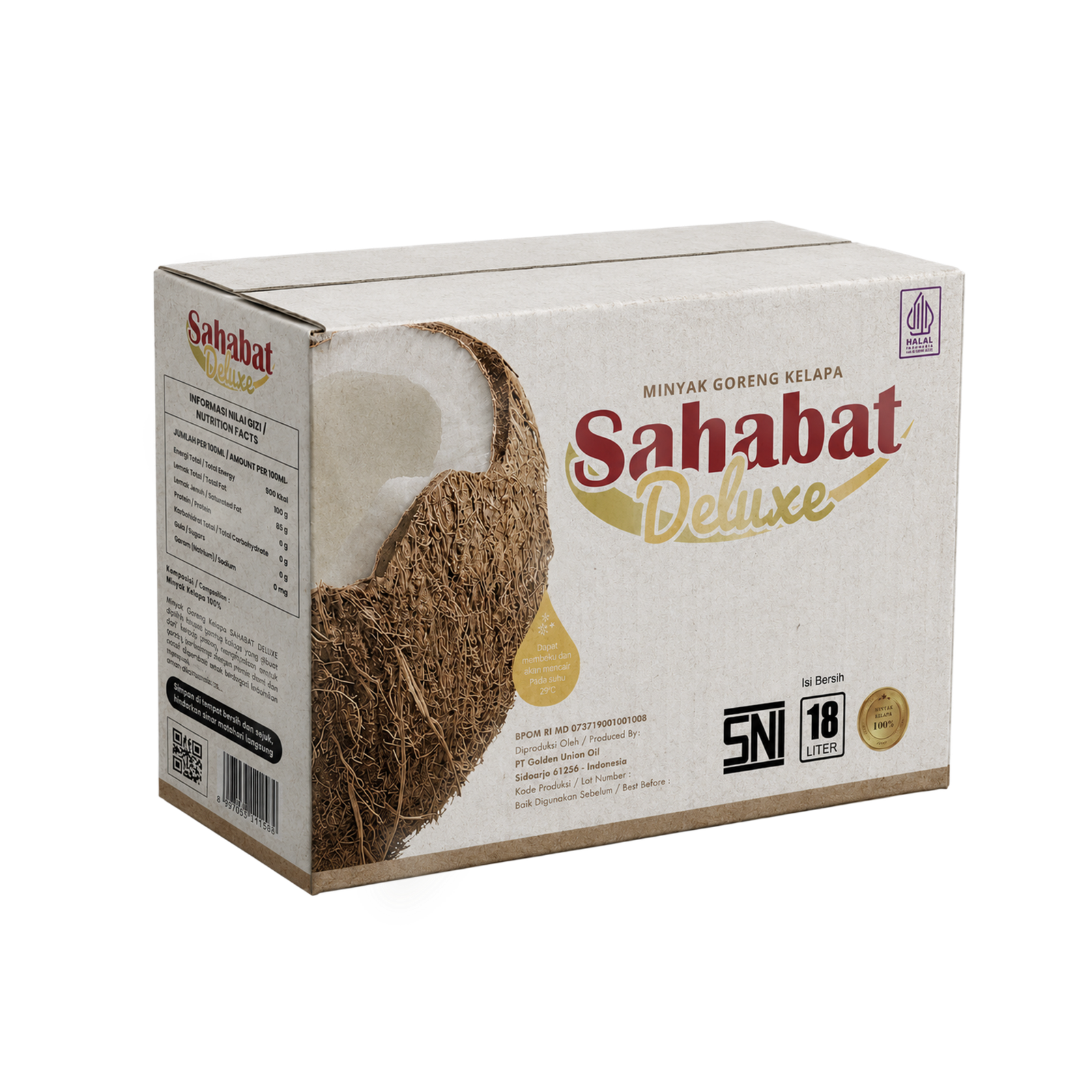 Minyak Goreng Kelapa Sahabat Deluxe 18L Bag in Box